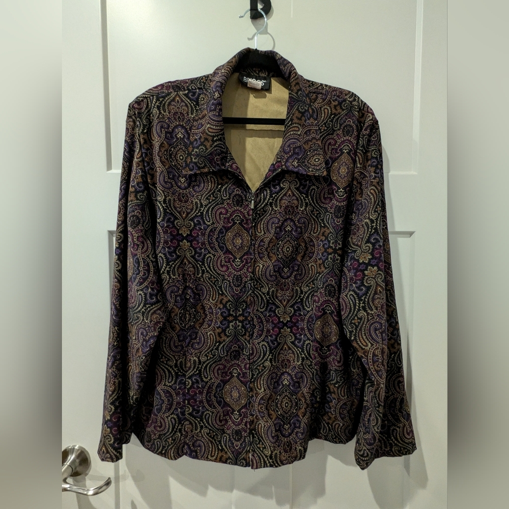 Purple & Gold Paisley Jacket